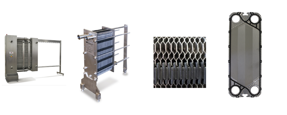 4 types of plate and frame heat exchangers