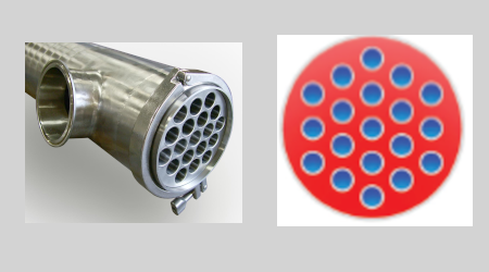 image of a multi-tube or multifloat heat exchanger